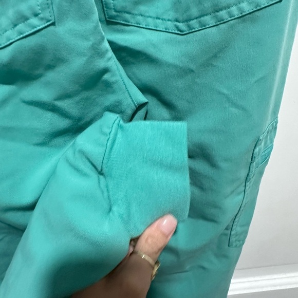 Figs Zamora Teal Green Jogger Pants with Navy Drawstring Size XXS - Picture 9 of 10